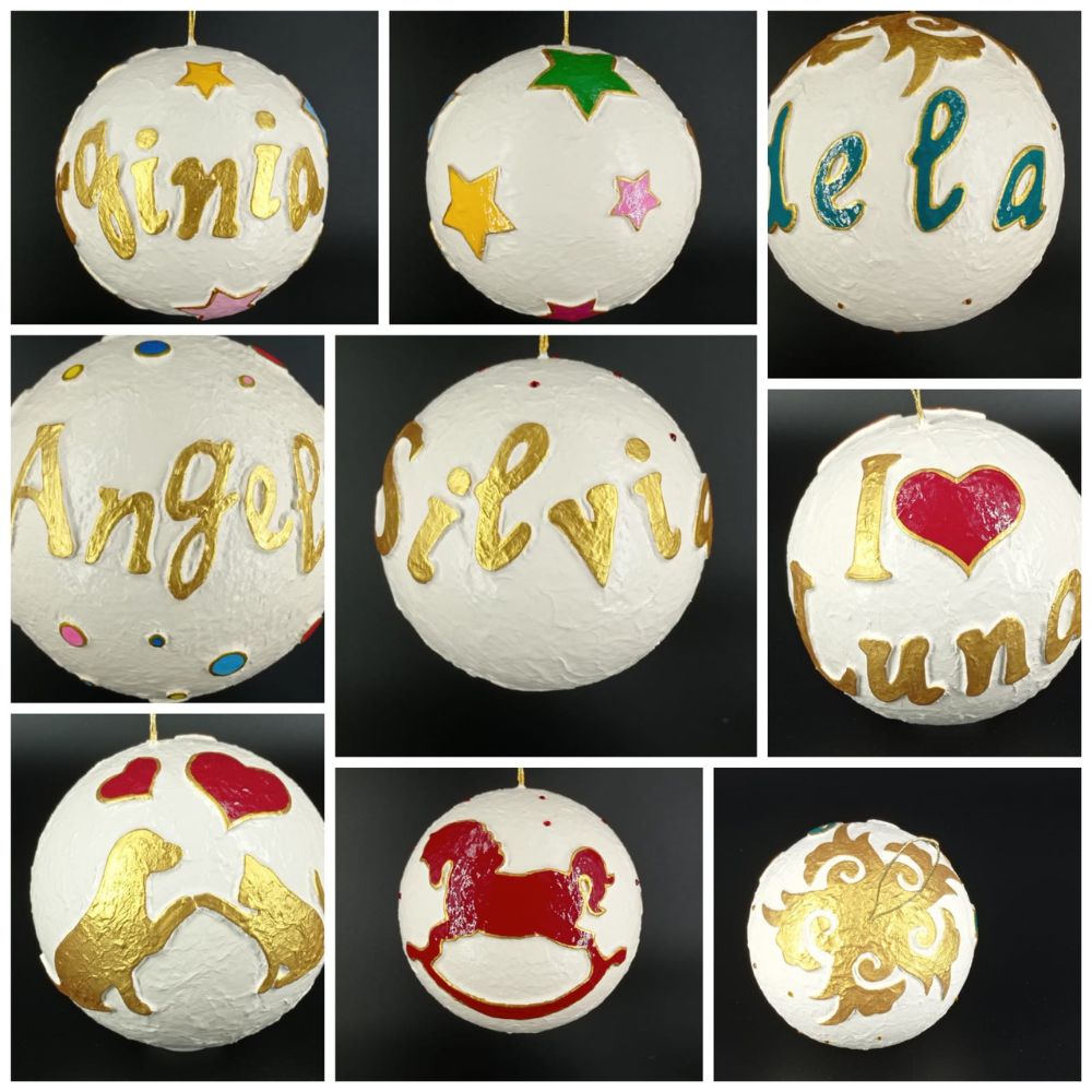 Bola personalizada con nombre y circulos de colores - Imagen 6