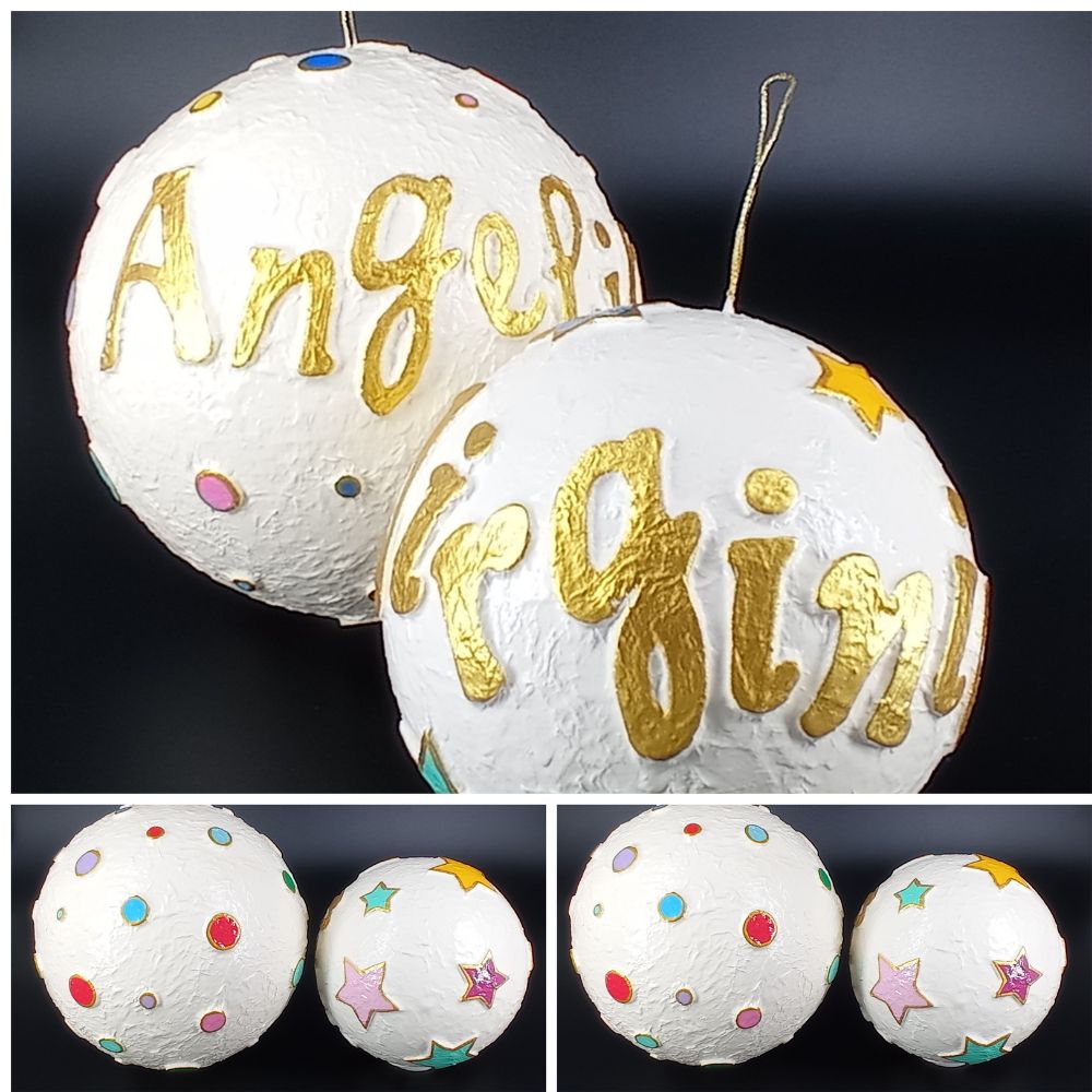 Bola personalizada con nombre y circulos de colores - Imagen 7