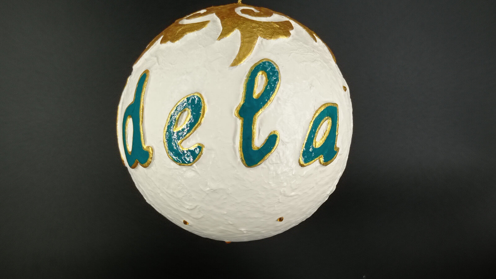 Bola personalizada con nombre y figura de tornado - Imagen 2