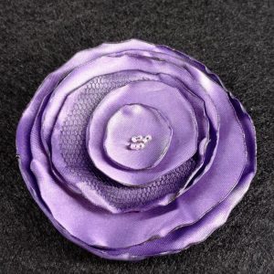 Flor tela morada brillo