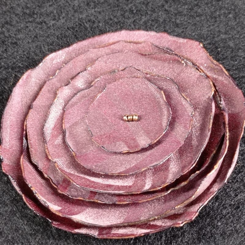 Flor tela dura marron