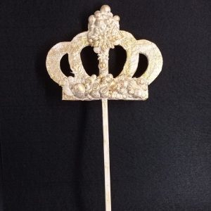 Punta de árbol Baltasar Beis y dorado con rosetón