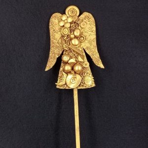 Punta de árbol Ángel oro viejo con luna