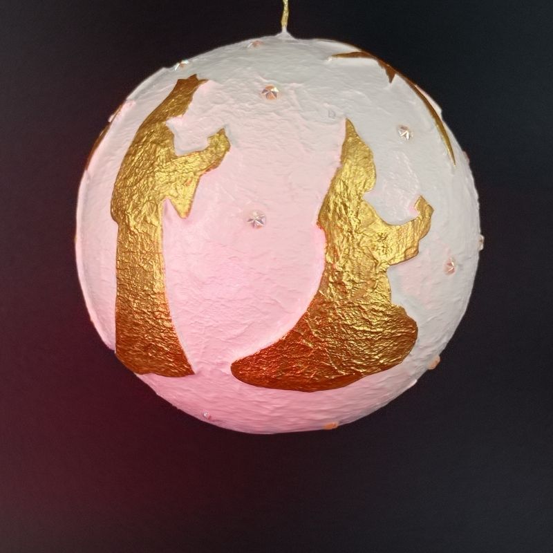Bola 12cm Reyes Magos adorando