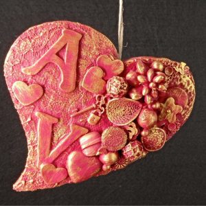 Corazón con abalorios para PERSONALIZAR