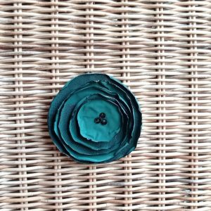 Flor tela verde dura