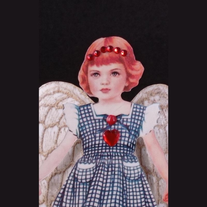 Angelito papel niña pelirroja - Imagen 2