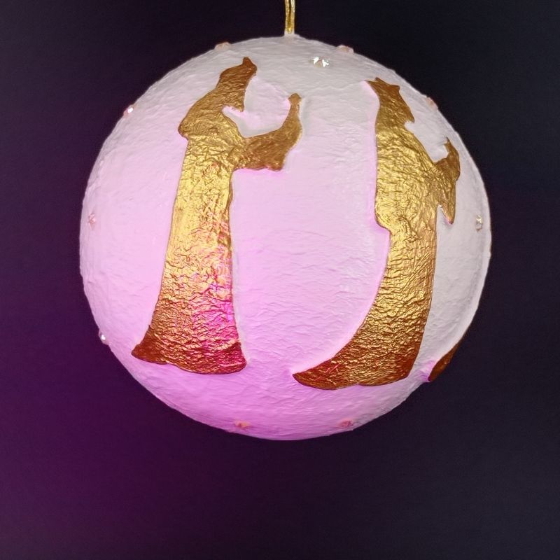 Bola 12cm Reyes Magos adorando - Imagen 2