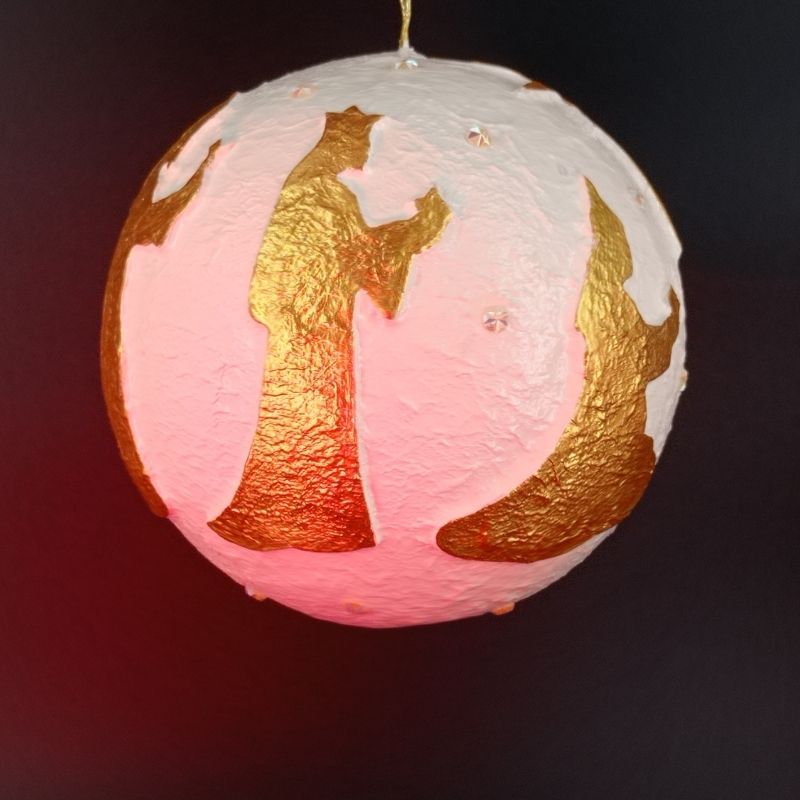 Bola 12cm Reyes Magos adorando - Imagen 3