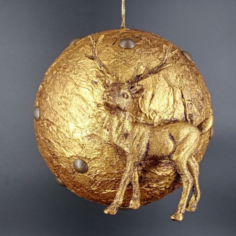 Bola 15cm Ciervo en relieve - Imagen 3