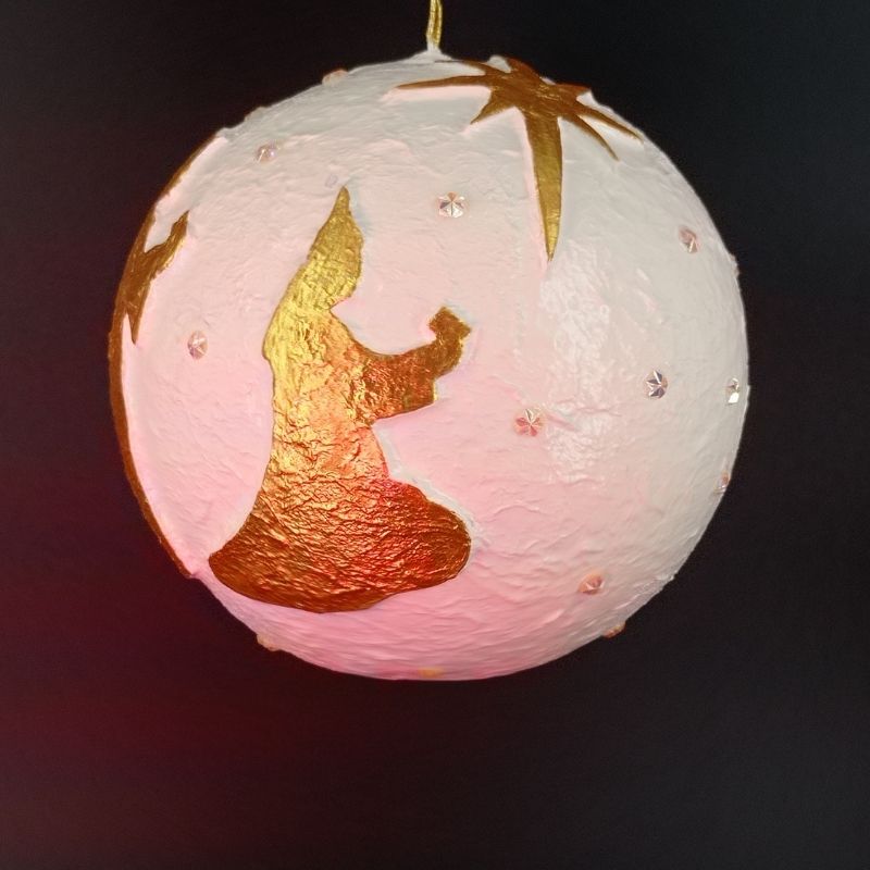 Bola 12cm Reyes Magos adorando - Imagen 4