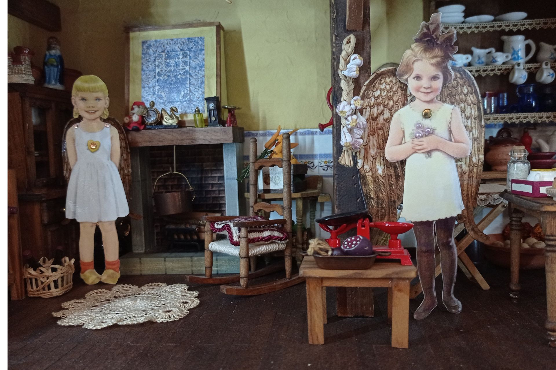 Angelito papel niña pelirroja - Imagen 4