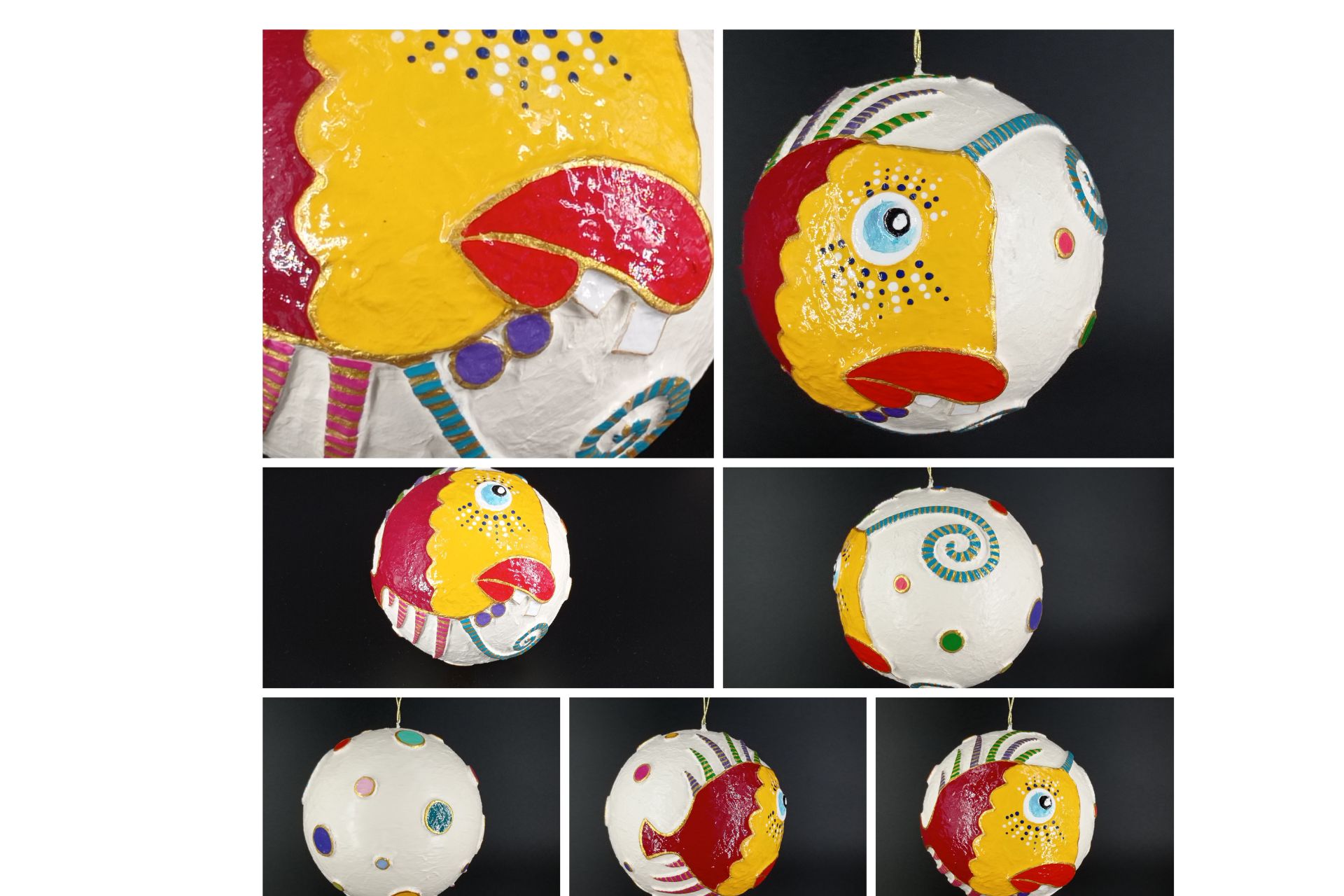 Bola 12cm Pez dientes salidos - Imagen 8