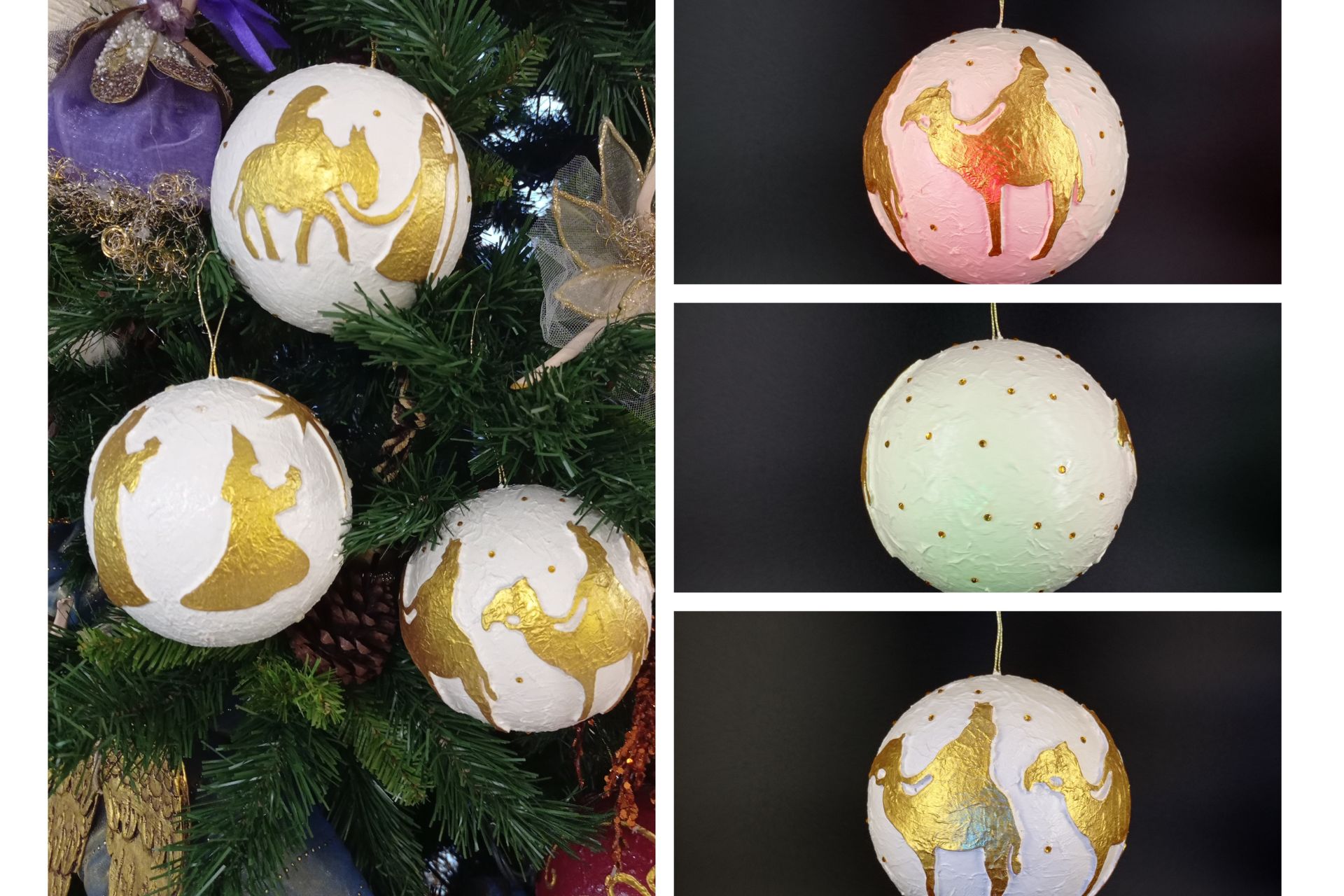 Bola 12cm Reyes Magos adorando - Imagen 6