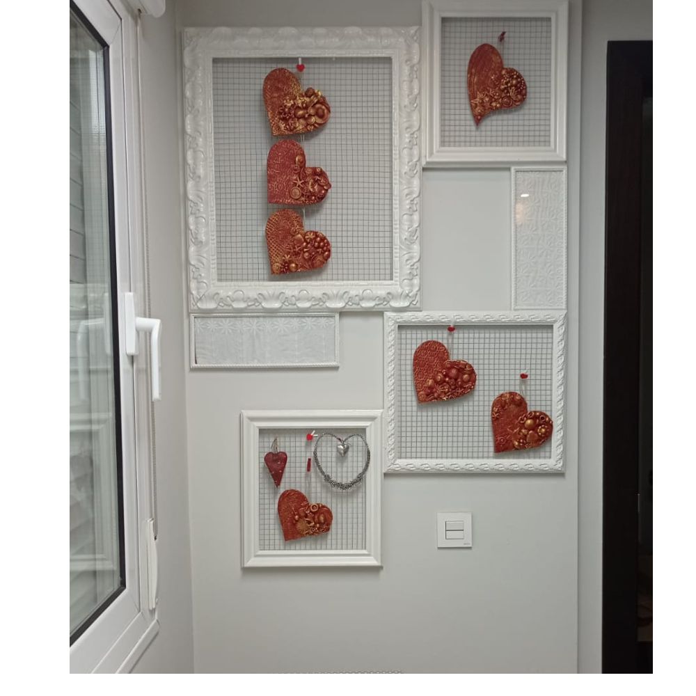 Corazón con abalorios con colgante - Imagen 2