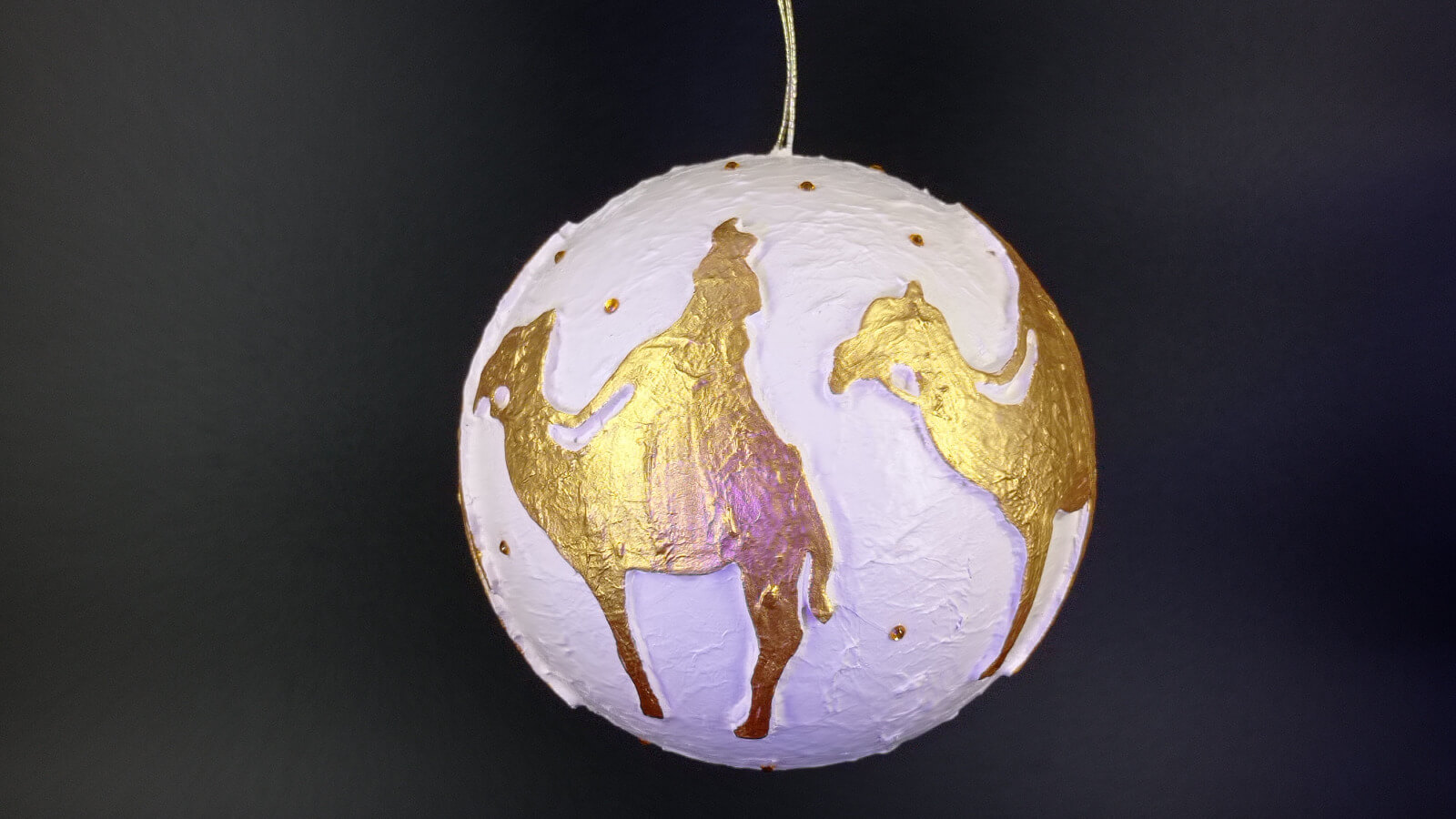 Bola 12cm Reyes Magos con camello