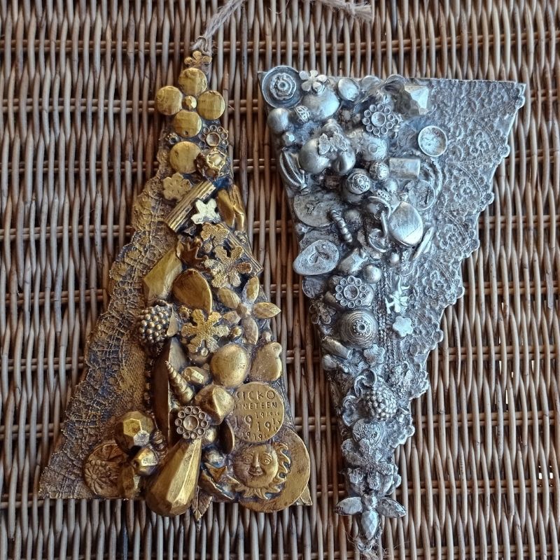 Arbol colgante abalorio plata angelito - Imagen 2