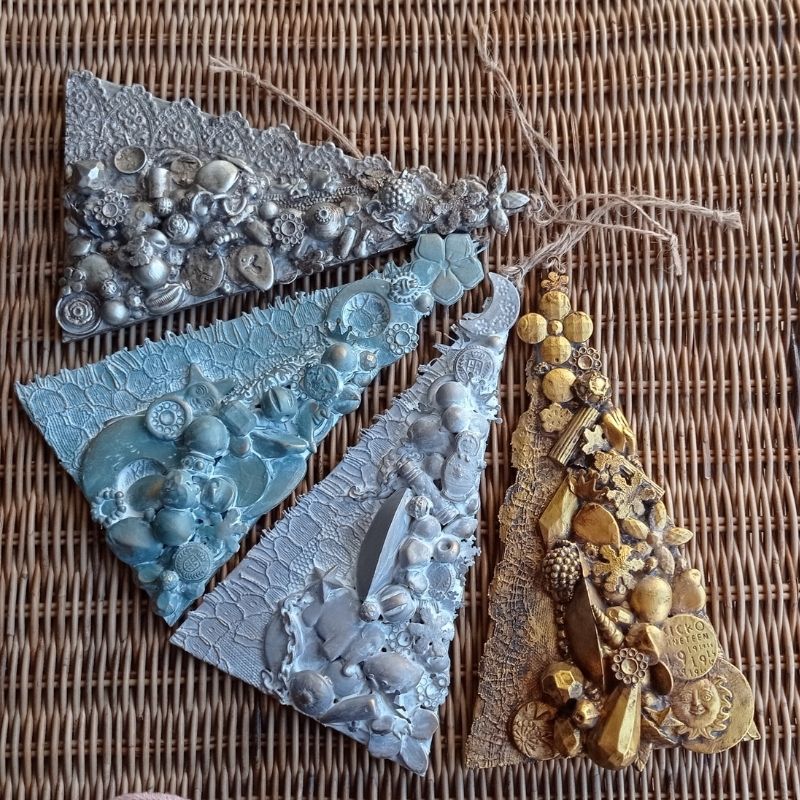 Arbol colgante abalorio plata angelito - Imagen 3