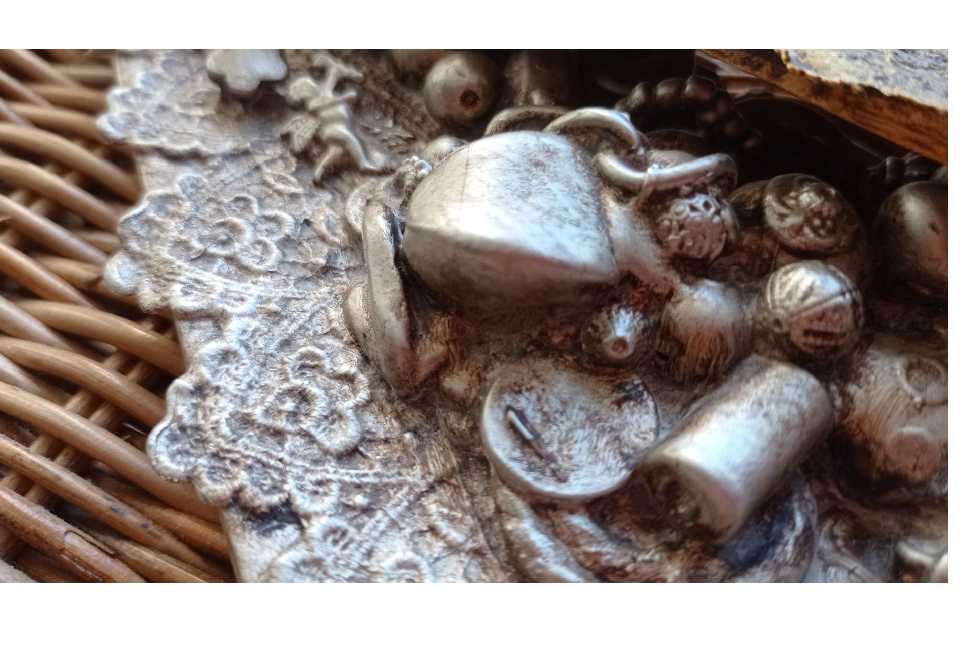 Arbol colgante abalorio plata angelito - Imagen 5