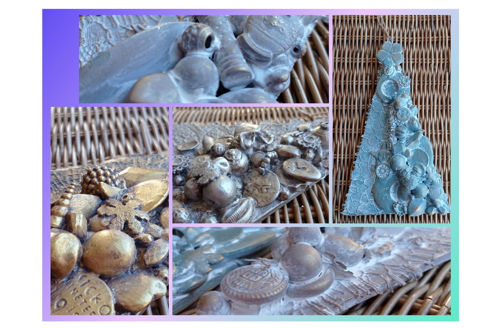 Arbol colgante abalorio plata angelito - Imagen 11