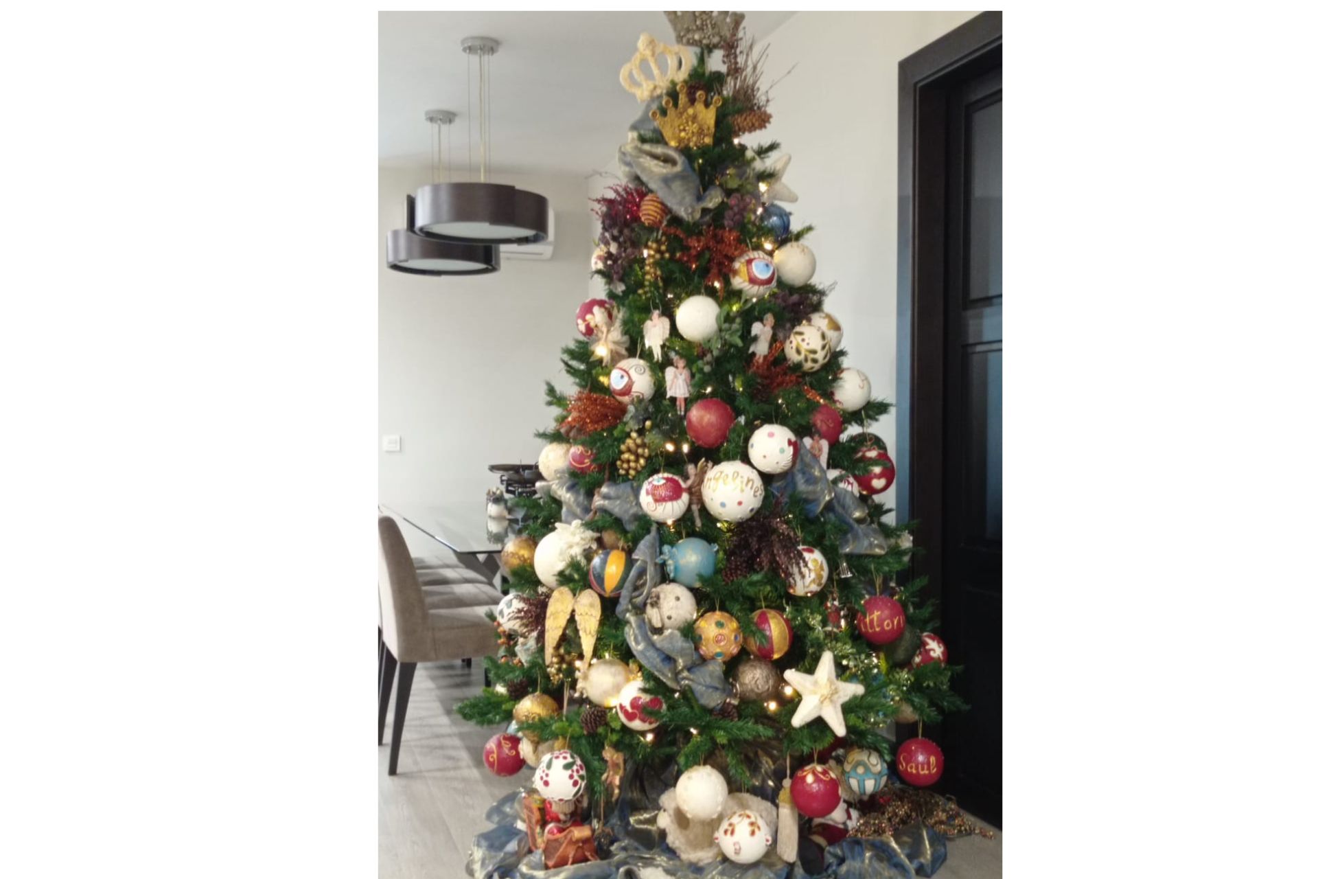 Bola 12cm Instrumentos con relieves clásicos beis - Imagen 4