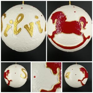 Bola personalizada con nombre caballito tacataca