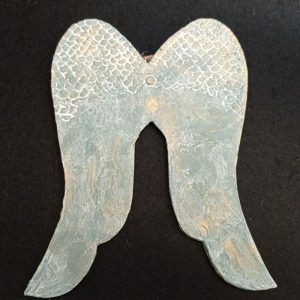 Alas de ángel tallada verde antiguo